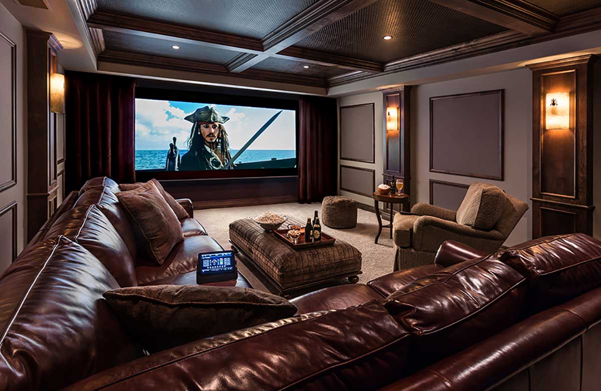 Home theatre sala di lusso Home theatre sala di lusso