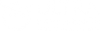Logo Ultra Experience bianco esteso